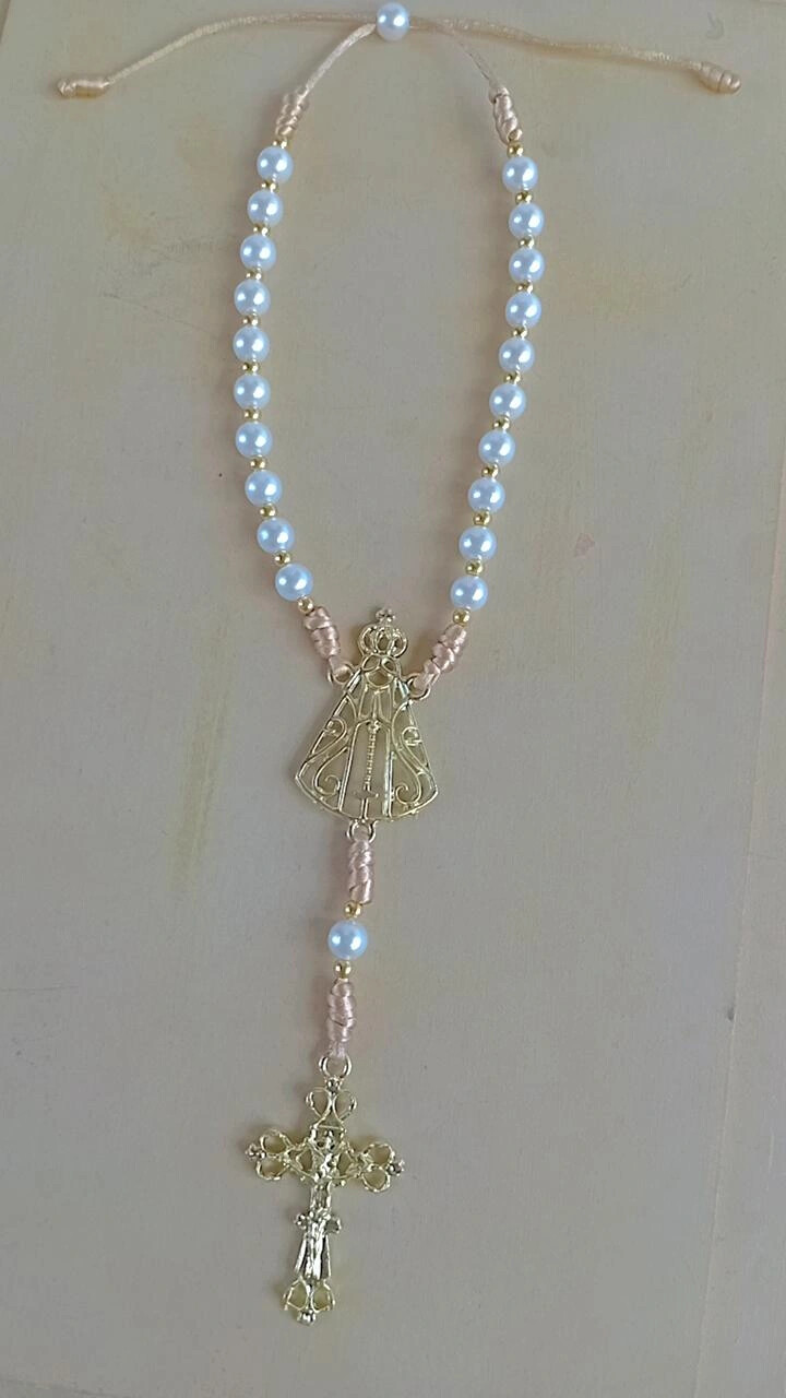 Terço de retrovisor Delicado de Nossa Senhora Aparecida