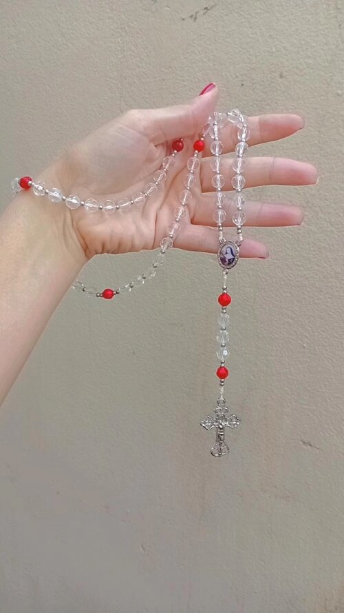 Terço Personalizado Santa Rita de Cassia