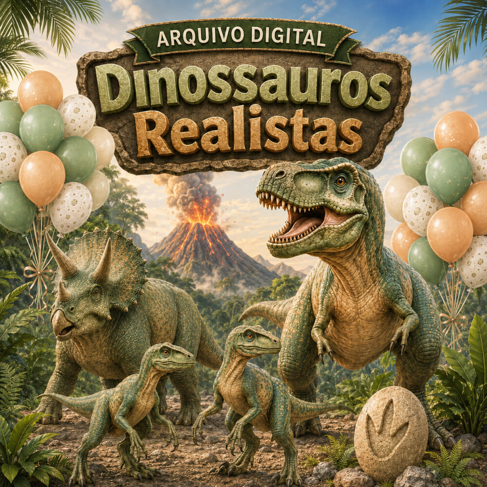 Arquivo digital Dinossauros Realistas