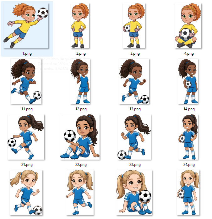 Arquivo digital Futebol Meninas