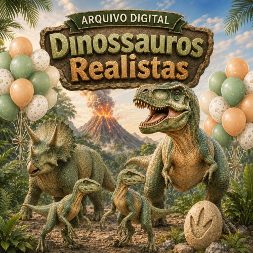 Arquivo digital Dinossauros Realistas
