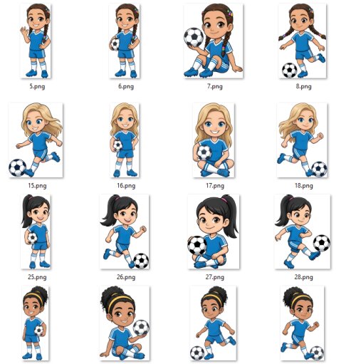 Arquivo digital Futebol Meninas