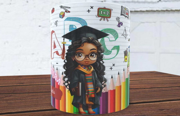 1 Caneca de Porcelana Abc Glow 325 ml