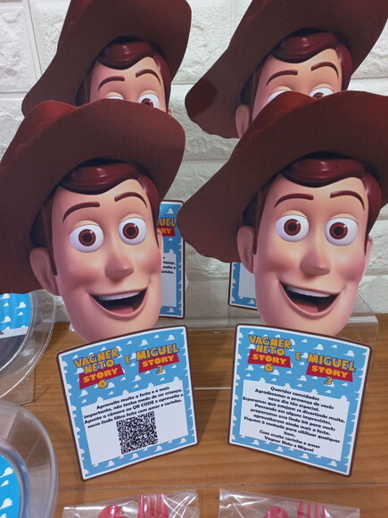 Agradecimento de Mesa Toy Story