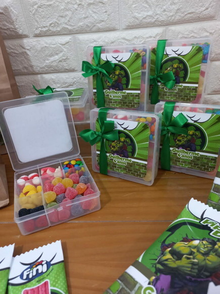 Caixa Box com Guloseimas Hulk