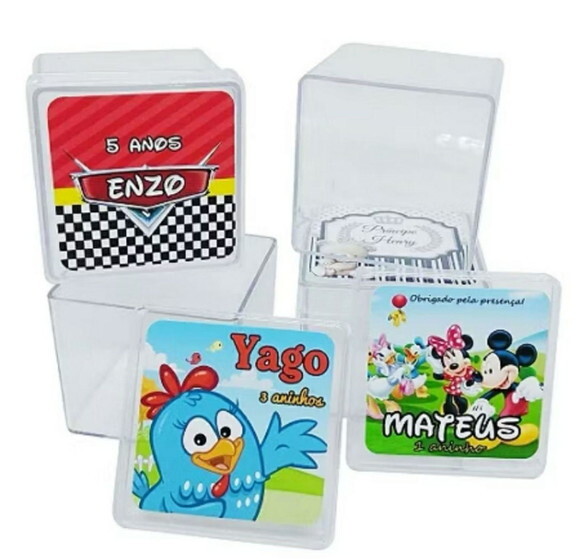 Caixa Acrílica 5x5cm Personalizada