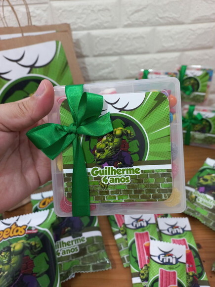 Caixa Box com Guloseimas Hulk