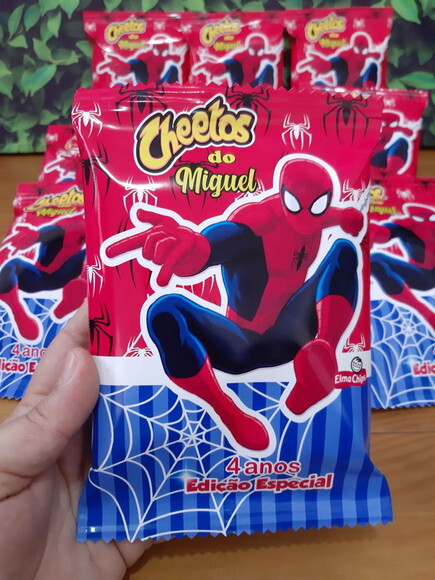 Cheetos Personalizado Homem Aranha