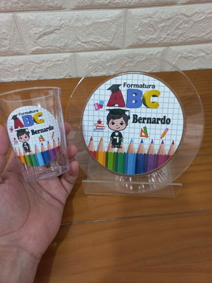 Combo Descartável Lanche Formatura Abc