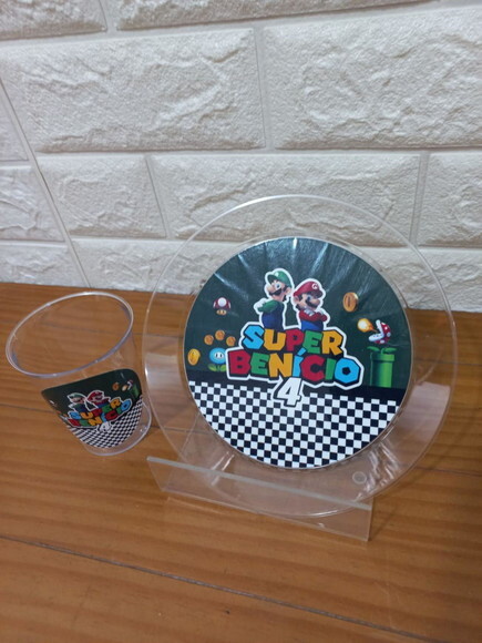 Combo Descartável Lanche Super Mario