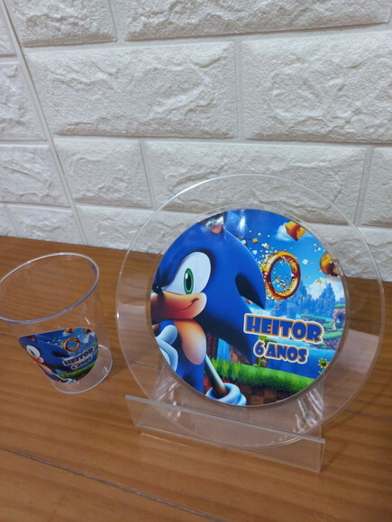 Combo Descartável Sobremesa Sonic