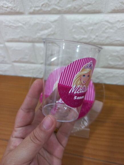 Copo Acrílico 200ml Barbie