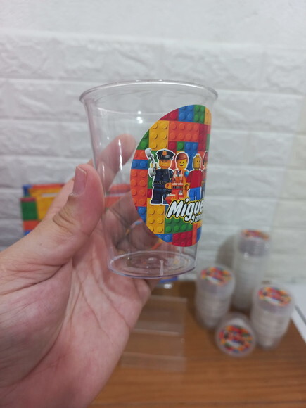 Copo Acrílico 300ml Legos
