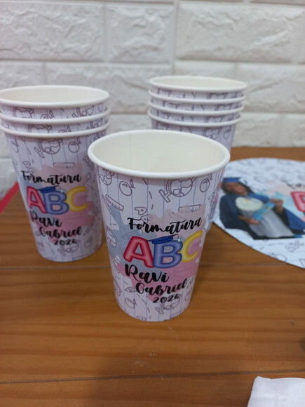 Copo de Papel Personalizado Abc 2 - 200ml
