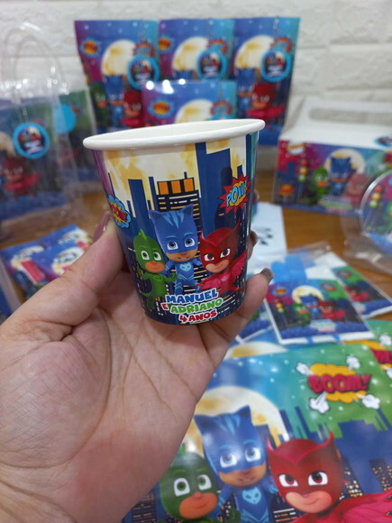 Copo de Papel Personalizado Pj Mask- 200ml