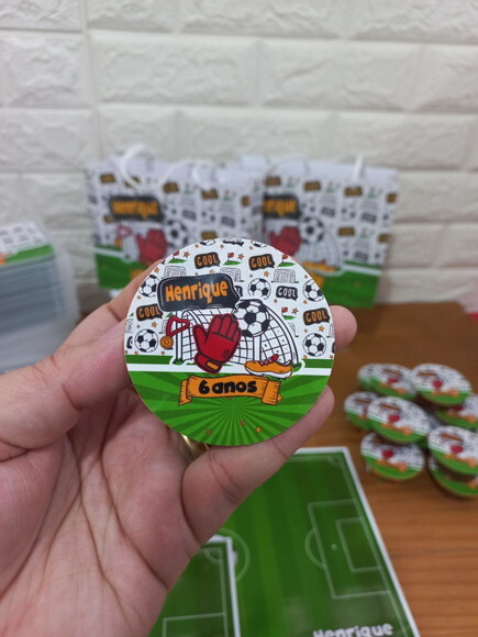 Disqueti com Creme de Chocolate Futebol
