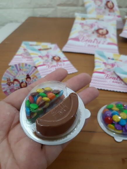 Disqueti com Creme de Chocolate Circo Rosa