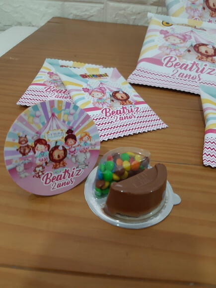 Disqueti com Creme de Chocolate Circo Rosa