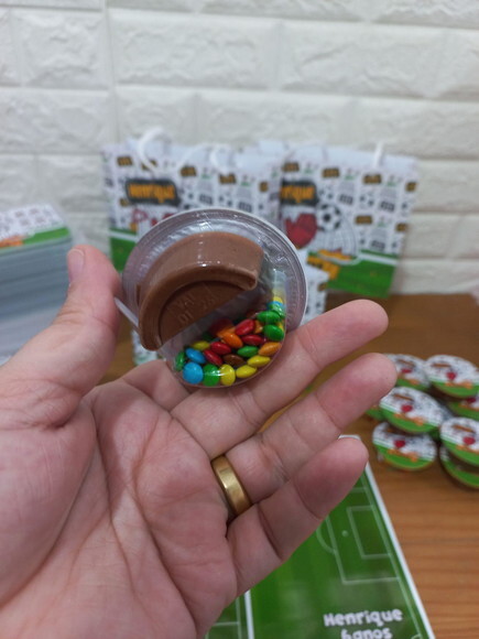 Disqueti com Creme de Chocolate Futebol
