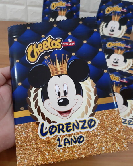 Embalagem Personalizada Cheetos Mickey Realeza