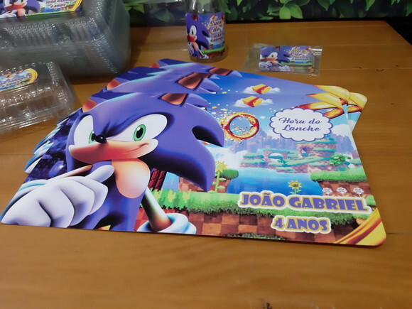 Jogo Americano Sonic Personalizado