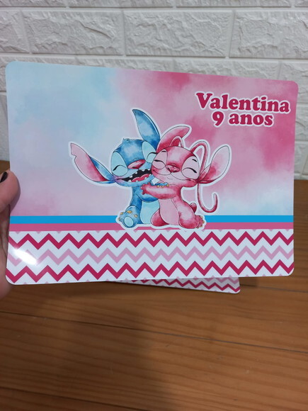 Jogo Americano Stitch e Angel