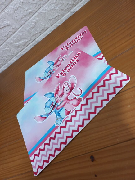 Jogo Americano Stitch e Angel