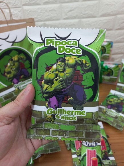 Kit Guloseimas Hulk - 50 Peças