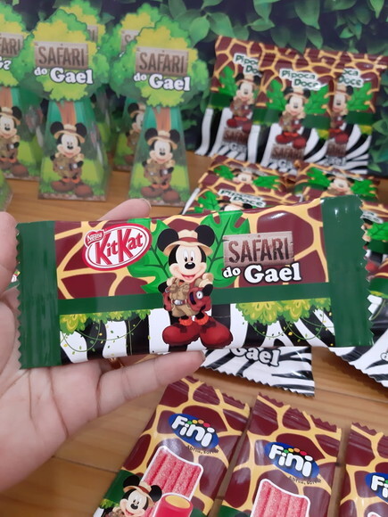 Kit Guloseimas Mickey Safari 40 Peças