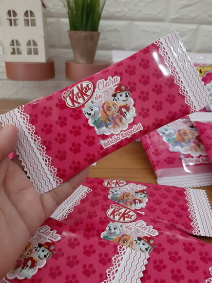 Kit Guloseimas Patrulha Canina Rosa 40 Peças