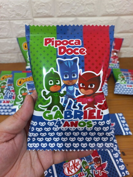 Kit Guloseimas Pj Mask - 50 Peças
