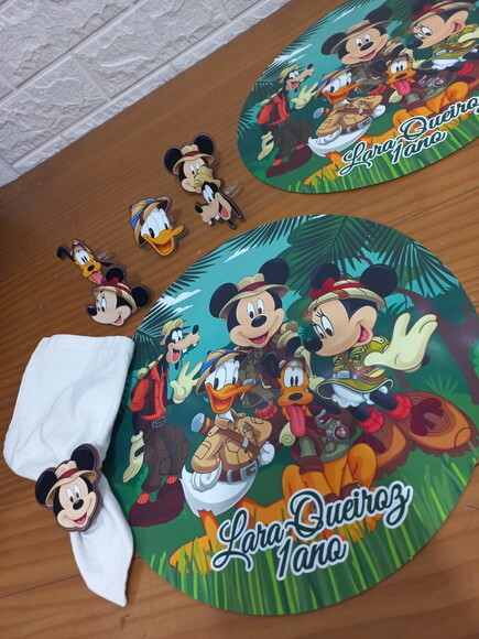 Kit Mesa Posta a Turma do Mickey