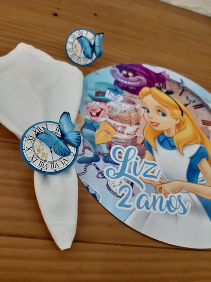Kit Mesa Posta Alice no País das Maravilhas