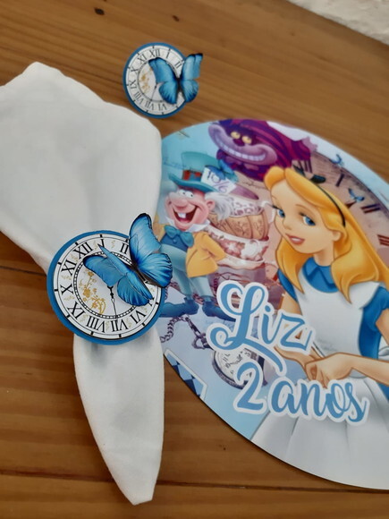 Kit Mesa Posta Alice no País das Maravilhas