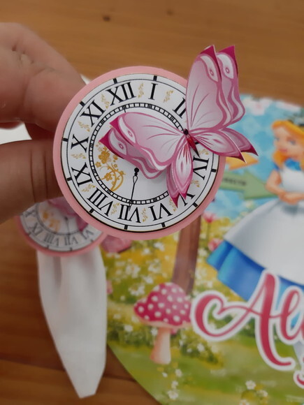 Kit Mesa Posta Alice no País das Maravilhas Rosa