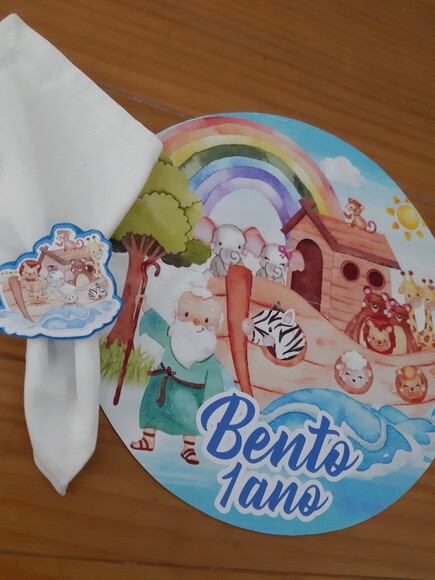 Kit Mesa Posta Arca de Noé Menino