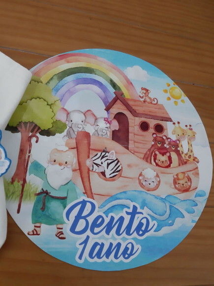 Kit Mesa Posta Arca de Noé Menino