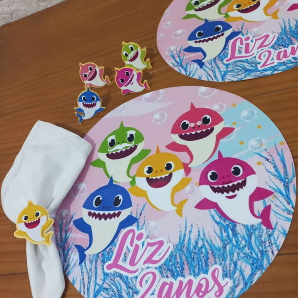 Kit Mesa Posta Baby Shark Menina