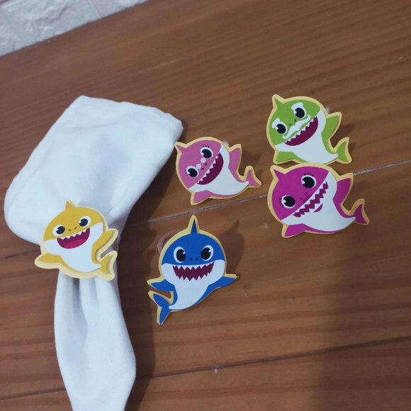 Kit Mesa Posta Baby Shark Menino