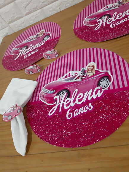 Kit Mesa Posta Barbie Carro
