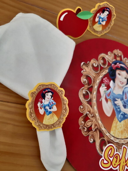 Kit Mesa Posta Branca de Neve