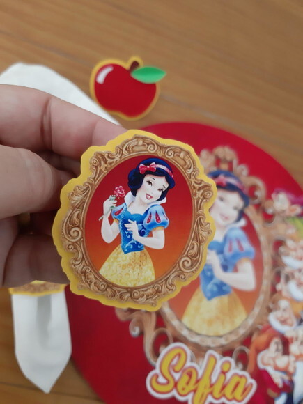 Kit Mesa Posta Branca de Neve
