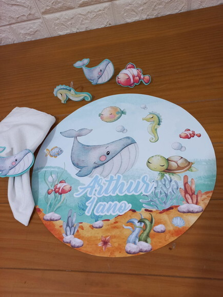 Kit Mesa Posta Fundo do Mar 3