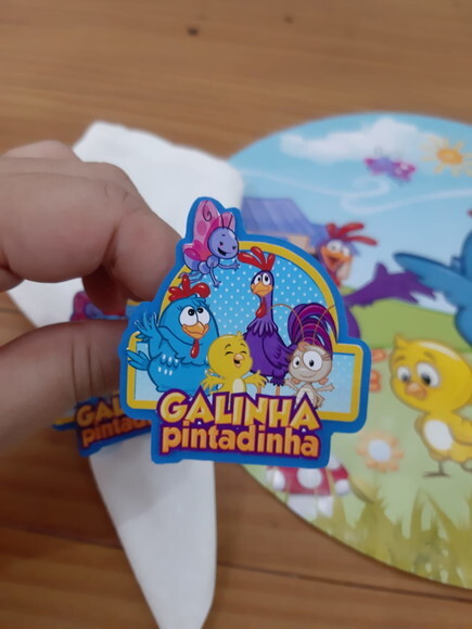 Kit Mesa Posta Galinha Pintadinha