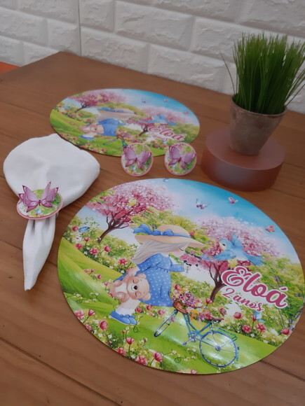 Kit Mesa Posta Jardim das Borboletas