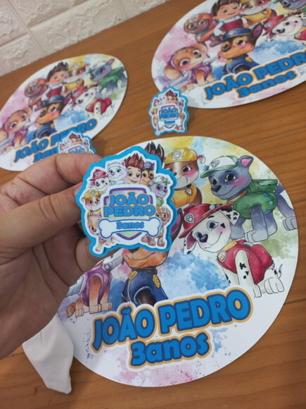 Kit Mesa Posta Patrulha Canina Aquarela