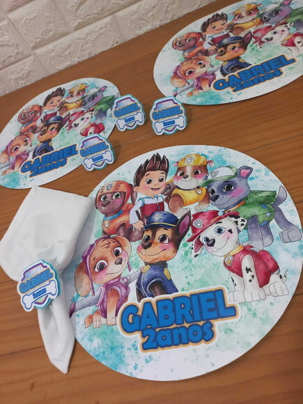 Kit Mesa Posta Patrulha Canina Clean