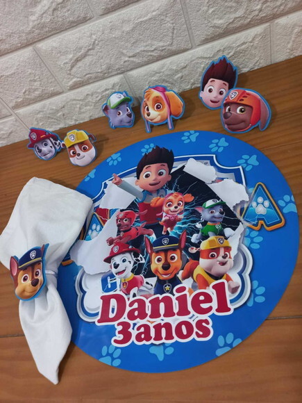 Kit Mesa Posta Patrulha Canina Blue