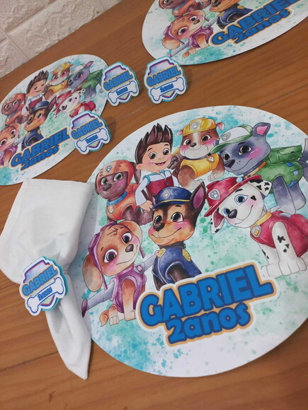 Kit Mesa Posta Patrulha Canina Clean