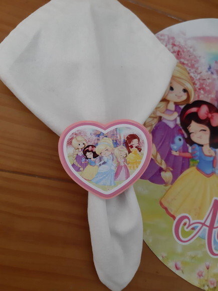 Kit Mesa Posta Princesa Coração Cute